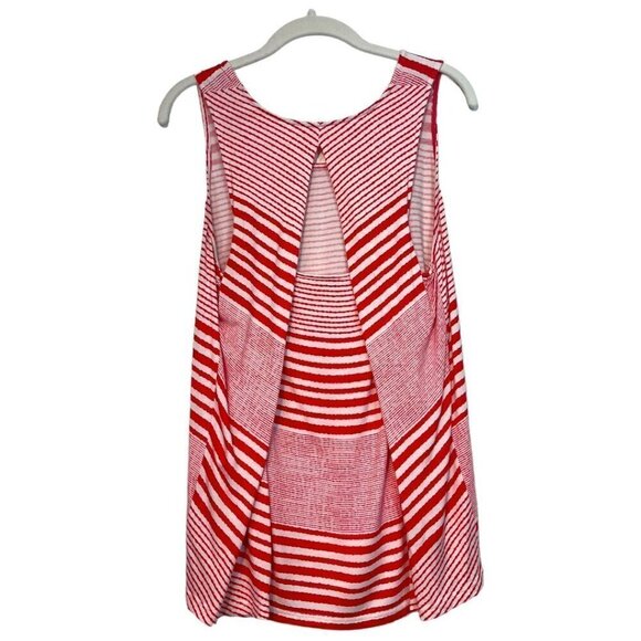 Skies Are Blue Tops - Skies Are Blue Womens Loni Open Back Detail Stretch Knit Top Size M Coral White